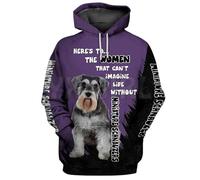 TangoDS That Can't Imagine Life Witnout Animaux Chiens Boxers Hoodies Imprimé 3D Pull-Over Unisexe Sweat à Capuche drôle pour Chien Casual Street Tracksuit