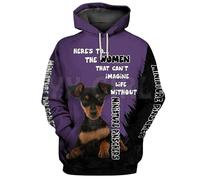 TangoDS That Can't Imagine Life Witnout Animaux Chiens Boxers Hoodies Imprimé 3D Pull-Over Unisexe Sweat à Capuche drôle pour Chien Casual Street Tracksuit