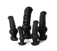 TangQian 5 tailles Silicone Animal Chien Gode Alien Réaliste Monstre avec Ventouse Anal Butt Plug Pénis Réplique Stimulation de la Prostate Sex Toy for Hommes et Femmes (Size : Sc