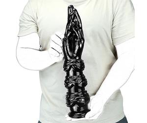 TangQian Gode géant 36 cm XXL Grand Réaliste Poing à Main avec Ventouse Fist SM Taille Sex Toy Pénis Sex Toy for Femmes Lesbiennes Hommes