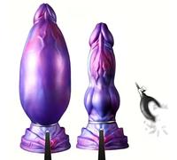 TangQian Gode gonflable anal gonflable XXL en silicone avec forme de nœud imaginative, grande taille for hommes et femmes