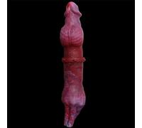 TangQian Gode XXL super long plug anal double gode, 41 cm de luxe double dilos en forme de doigt gros nœuds avec gode et main, jouet sexuel double gode réaliste SM for femmes lesbiennes