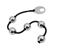 TangQian Perles anales super longues en acier inoxydable, boules vaginales, chaîne anale avec 5 boules, dilatateur d'anus point G, perles anales en métal, jouets sexuels SM, perles anales for femmes,
