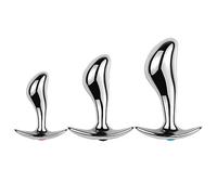 TangQian Plug anal en acier inoxydable S/M/L gode anal avec barre en T en métal de base avec cristal diamant stimulateur de prostate dilatateur anal SM sexe jouet for fem