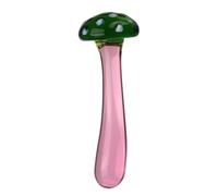 TangQian Plug anal en verre BDSM avec poignée, gode anal super lisse, godes de pénis réalistes, petit dilatateur d'anus, masseur de prostate, jouet sexuel for femmes et hommes (Color : Green Grün, S