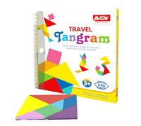 Tangram magnétique - Puzzle d'apprentissage - Jouet de construction à motif magnétique - Jeu de blocs de couleurs - Livre de puzzle logique - Entraînement du cerveau - Carreaux magnétiques - Défi