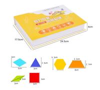 Tangram Magnétique Puzzle Pour Enfants, 234 Pièces, Jouets De Maths, Alphabet Des Chiffres, Ensemble De Livre Éducatif Montessori Avec Stylo Effaçable, Cadeau Pour Bébé