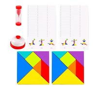 Tangram - Puzzle en Blocs de Bois | Jigsaw éducatif,Puzzles en Bois Bloque Les théâtres du Cerveau Logique Tribu Jeux de Jouets éducatifs pour garçons Filles
