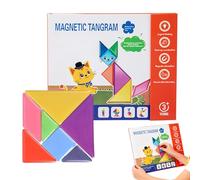 Tangram Puzzle,Jouets Éducatifs Magnétiques | Formes Géométriques,3 Ans et Plus École Maternelle Maison Mathématiques