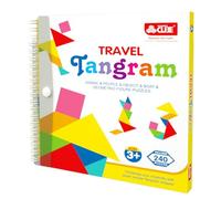 Tangramme de Voyage - Formes géométriques magnétiques | Montessorii Road Trip Games i q Book Jouet éducatif Cadeau pour Défi