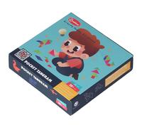 Tangrams pour enfants,Jouet puzzle,Tangram de poche,Tangram de bricolage,Tangram en bois pour enfants,Puzzle intellectuel,Aide à l'enseignement