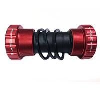 TANGSIYANG BoîTier De PéDalier Support inférieur 68/73mm Axe de vélo MTB Fond du Cyclisme Routier étanche CNC Alliage d'aluminium BB Parties d'axe manivelle(Red 1pcs)