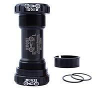 TANGSIYANG BoîTier De PéDalier Vélo Axe en céramique Support de bicyclettes BB inférieur à vis/Filetage la Plaque vélo(Screw Type BB Black)