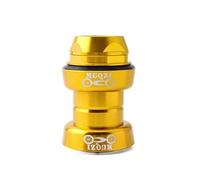 TANGSIYANG Directions VéLo 30mm vélo 1 Pouce Casque for 25.4mm fileté 22.2mm Fourche Tige Course sur Route engrenage Fixe roulement Casques(Gold)