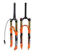 TANGSIYANG Fourche VTT 1 pièces VTT Fourche de vélo Alliage magnésium Suspension pneumatique 26 27.5 29 Pouces 32 HL RL100mm Verrouillage for Accessoires Cyclisme(27.5Tapered Manual)