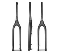 TANGSIYANG Fourche VTT 27,5 Pouces 29 650B fourches en Carbone VTT 15x100 mm axe traversant Fourche Rigide Conique Accessoire de vélo(27.5er Black Matte)
