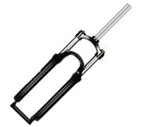 TANGSIYANG Fourche VTT Fourche Avant 26/27.5/29in Suspension Lock Choc Course 50/65/80/100mm épaule Fil Ressort vélo Disque Fourche(26 inch Black)