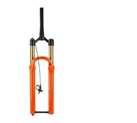 TANGSIYANG Fourche VTT Fourche Avant VTT 100 mm pneumatique 32 Suspension 27,5/29 Pouces Débattement 160 Rebond réglable(29 Manual Orange)