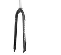TANGSIYANG Fourche VTT Fourche Rigide de vélo 26/27,5/29 Pouces avec Frein à Disque, Fourche Montagne Tube Droit 28,6 mm, VTT légère et Mate(26-27.5 Black)