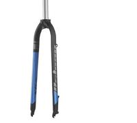 TANGSIYANG Fourche VTT Fourche Rigide de vélo 26/27,5/29 Pouces avec Frein à Disque, Fourche Montagne Tube Droit 28,6 mm, VTT légère et Mate(29 Blue)
