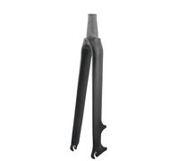 TANGSIYANG Fourche VTT Rigide en Fibre De Carbone 700C Tube Direction Frein À Disque Droit/Conique(Matte - Tapered)