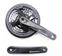 TANGSIYANG Pedalier VTT 6/7/8/9 Vitesse 24-34-42T Vélo de Montagne 170mm Jeu manivelles Diamant Hole Chaintring Chaîne Chain à vélos Pièces Accessoires