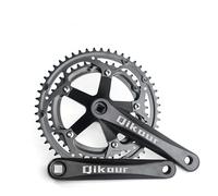 TANGSIYANG Pedalier VTT Vélo Double Discours MTB Pièces Pliant Bicycle Tooth Disc Squre Hole 4 2T 52T 130BCD