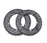 TANGSIYANG Plateau De PéDalier 1 pièces 144BCD engrenage Fixe Rond chaîne Anneau Piste vélo 44T-58T dent 144 Bcd spécial Roue dentée à Vitesse Unique Roue à chaîne(144BCD 52T)