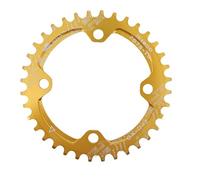 TANGSIYANG Plateau De PéDalier 104BCD Rond Montage Direct Simple Couronne Plateau VTT VTT 32T 34T 36T 38T 40T 42T pédalier pièces de Plaque de dent(38T,Gold Round)