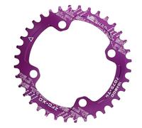 TANGSIYANG Plateau De PéDalier 104BCD Rond Montage Direct Simple Couronne Plateau VTT VTT 32T 34T 36T 38T 40T 42T pédalier pièces de Plaque de dent(36T,Purple Round)