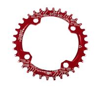 TANGSIYANG Plateau De PéDalier 104BCD Rond Montage Direct Simple Couronne Plateau VTT VTT 32T 34T 36T 38T 40T 42T pédalier pièces de Plaque de dent(36T,Red Round)
