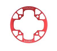 TANGSIYANG Plateau De PéDalier 104bcd VTT vélo chaîne Roue Protection Couverture vélo Protection Plaque Garde vélo pédalier Pleine Protection Plaque(36-38T Red)
