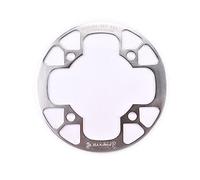 TANGSIYANG Plateau De PéDalier 104bcd VTT vélo chaîne Roue Protection Couverture vélo Protection Plaque Garde vélo pédalier Pleine Protection Plaque(36-38T Silver)