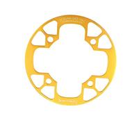 TANGSIYANG Plateau De PéDalier 104bcd VTT vélo chaîne Roue Protection Couverture vélo Protection Plaque Garde vélo pédalier Pleine Protection Plaque(36-38T Gold)