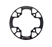 TANGSIYANG Plateau De PéDalier 104bcd VTT vélo chaîne Roue Protection Couverture vélo Protection Plaque Garde vélo pédalier Pleine Protection Plaque(36-38T Black)