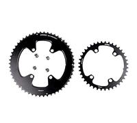 TANGSIYANG Plateau De PéDalier 110bcd Double Plateau for Rotor 4 boulons vélo de Route 52 36T 53 39T 54 40T 50 34T 46 32T 2X(Round 54-40T)