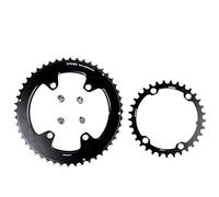 TANGSIYANG Plateau De PéDalier 110bcd Double Plateau for Rotor 4 boulons vélo de Route 52 36T 53 39T 54 40T 50 34T 46 32T 2X(Round 48-33T)