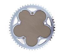 TANGSIYANG Plateau De PéDalier 130 BCD 48T 50T 52T 53T 56T Vélo De Route Plateau Pliant Vélo Pédalier VTT Couronne Creuse 7-11 Vitesse en Alliage D'aluminium Argent(130 BCD 53T)