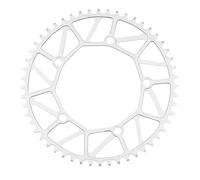 TANGSIYANG Plateau De PéDalier Pédalier 130 BCD Creux 46/48/50/52/54T/56T/58T vélo de Piste à Vitesse Unique Large et étroit chaînewhee Rond 130bcd(58t,Sliver)