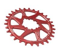 TANGSIYANG Plateau De PéDalier Pédalier Vélo Vélo Couronne en Alliage D'aluminium 3mm 6mm Offset Rond Ovale Plateau VTT Pédalier(36T,Red Oval_3MM Offset)