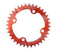 TANGSIYANG Plateau De PéDalier Plateau 104BCD Rond 30 t 32 t 34 t 36 t 38 t 40 t 42 t 44 t 46 t 48 t 50 t 52 t dent Unique dent Plaque VTT VTT 104 BCD(48,Red)