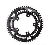 TANGSIYANG Plateau De PéDalier Plateau de vélo de Route BCD 110 50-34T 52-36T 53-39T Dents Larges étroites en Alliage d'aluminium Double Disque pièces de vélo Noir(Black 52-36T)