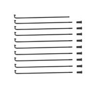 TANGSIYANG Rayons De VéLo 40 pièces/10 G Rayons de vélo électrique diamètre 3.2 Mm Couleur Noire j-Bend Rayon Roue Longueur 30mm - 145mm Gamme Personnaliser(Length 128mm)