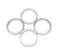 TANGSIYANG Sets D'Entretoises VéLo Rondelle de Casque vélo en Aluminium, 4 pièces/Ensemble, rondelle Fourche Avant Montagne, Tige, entretoises Guidon, Joint d'anneau(Silver)