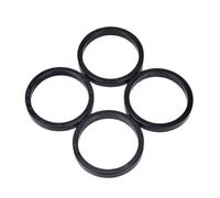 TANGSIYANG Sets D'Entretoises VéLo Rondelle de Casque vélo en Aluminium, 4 pièces/Ensemble, rondelle Fourche Avant Montagne, Tige, entretoises Guidon, Joint d'anneau(Black)