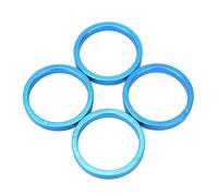 TANGSIYANG Sets D'Entretoises VéLo Rondelle de Casque vélo en Aluminium, 4 pièces/Ensemble, rondelle Fourche Avant Montagne, Tige, entretoises Guidon, Joint d'anneau(Blue)