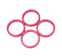 TANGSIYANG Sets D'Entretoises VéLo Rondelle de Casque vélo en Aluminium, 4 pièces/Ensemble, rondelle Fourche Avant Montagne, Tige, entretoises Guidon, Joint d'anneau(Red)