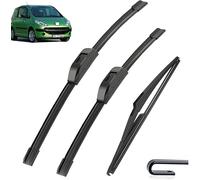 TANGTX Balai D'Essuie pour Peugeot 1007 2005-2011, Essuie-Glace Avant Arrière Ensemble D'essuie-Glace Pare-Brise Brosse Fenêtre Essuie-Glaces