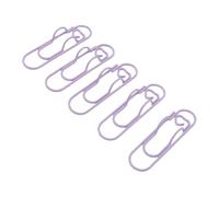 Tangxi 30 Pièces Clips de Stylo Violets, Marque-pages en Métal Robuste | Conception multifonctionnelle, matériau résistant à la rouille, idéal pour les cahiers, agendas et clips
