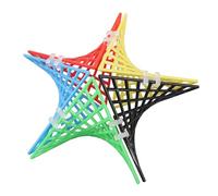 Tangxi 48 Pièces Blocs de Construction Hyperboliques Matériau Plastique Sûr Tuiles de Construction Logique pour Garçons Filles Idéal Enfants Développement Maisons écoles